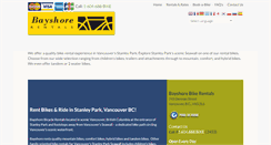 Desktop Screenshot of bayshorebikerentals.ca